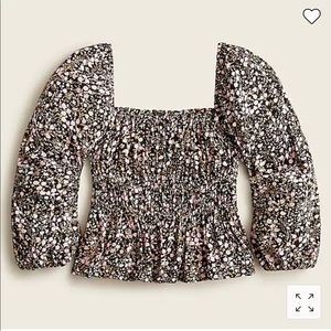 Floral JCrew Blouse